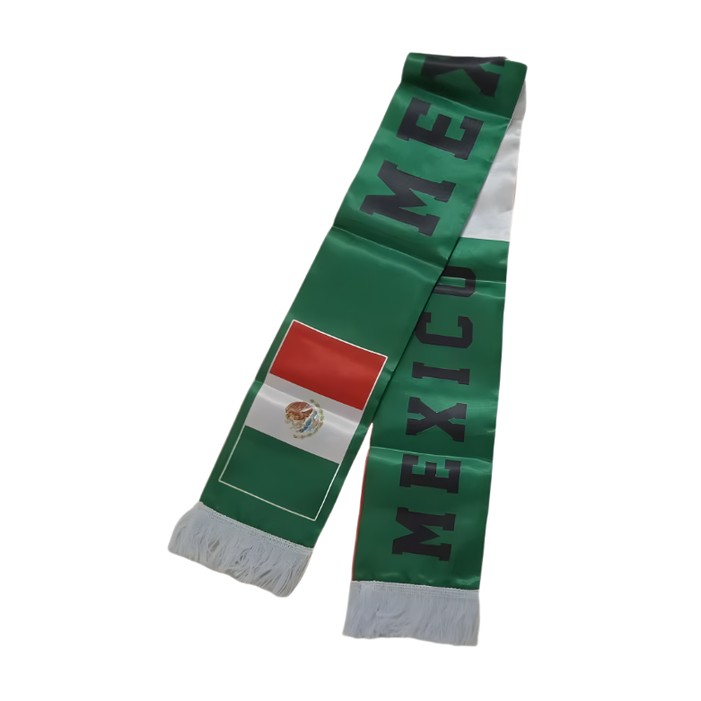 Cachecol para os torcedores Copa do Mundo México da Seleção Mexicana de Futebol Copa