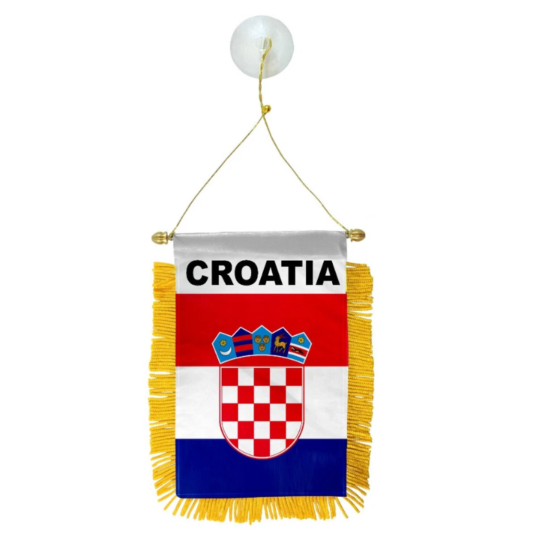 Flamula Mini Bandeiras Copa do Mundo Mini bandeira da Croácia, ideal para pendurar