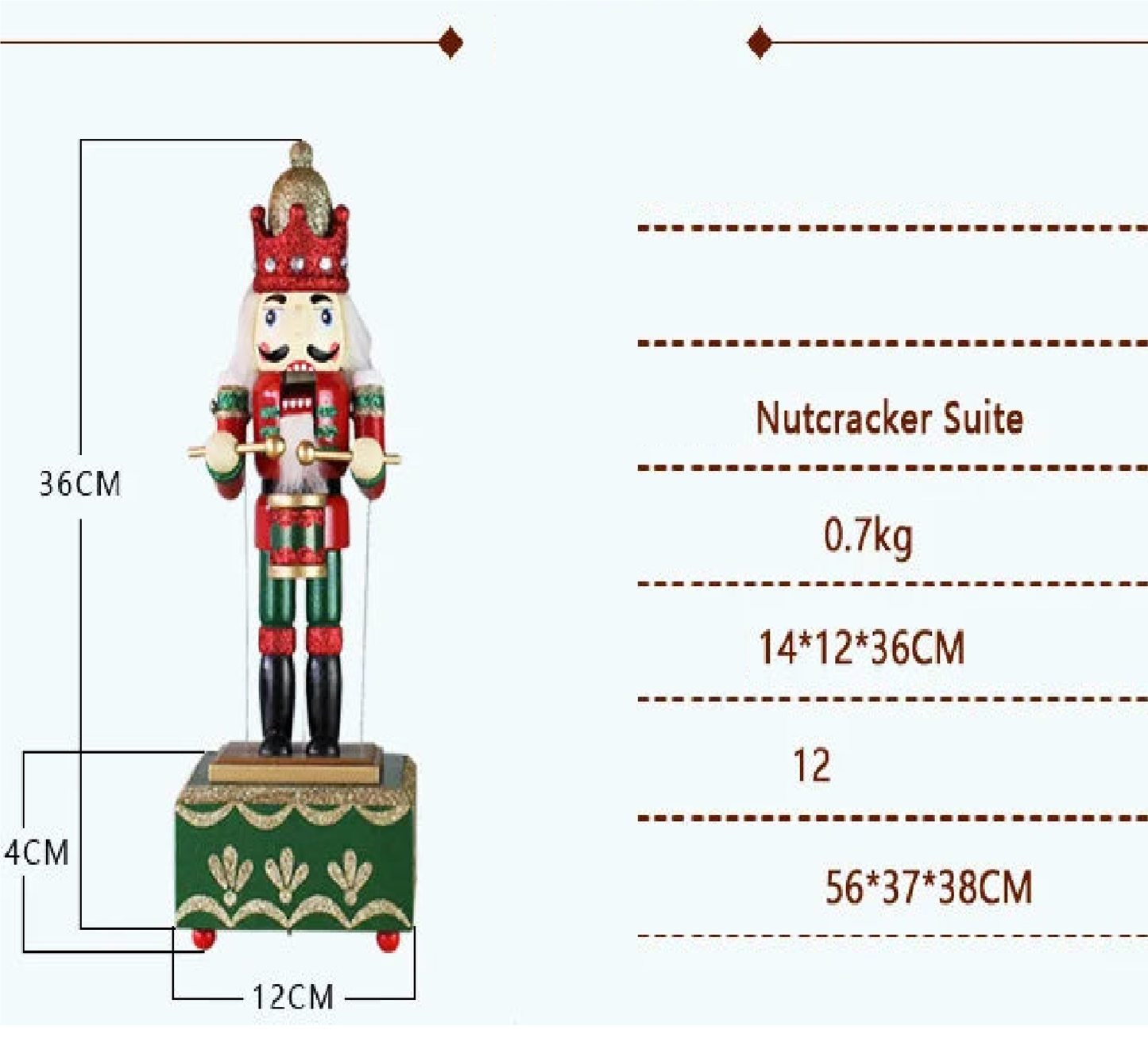Quebra-nozes de Natal Papai Noel – Boneco de Papai Noel de Natal Quebra-Nozes