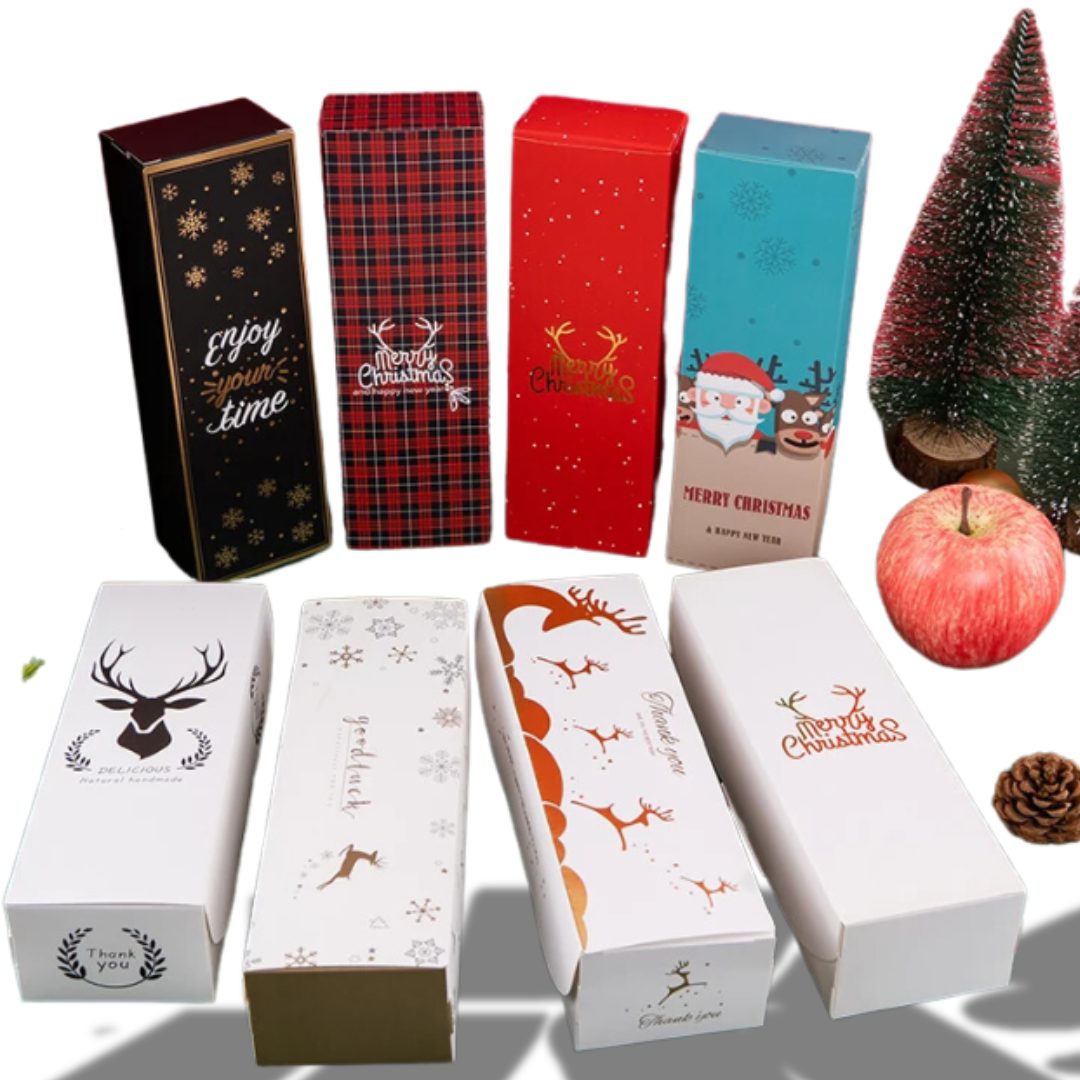 Caixa de Doce Presente 20 Peças de Saco de Presente de Vinho de Natal com Alças Sacos