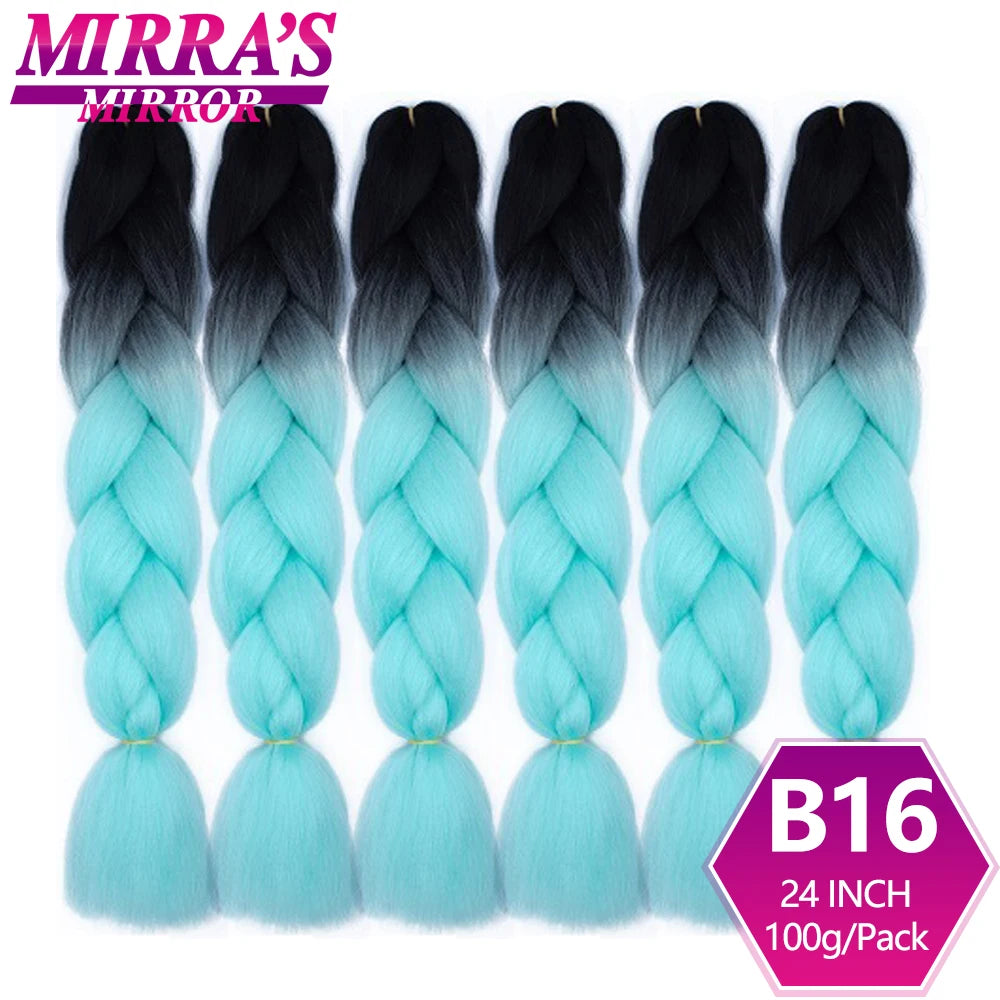 Extensões de cabelo sintético trançado para tranças africanas 6 fios jumbo trançado