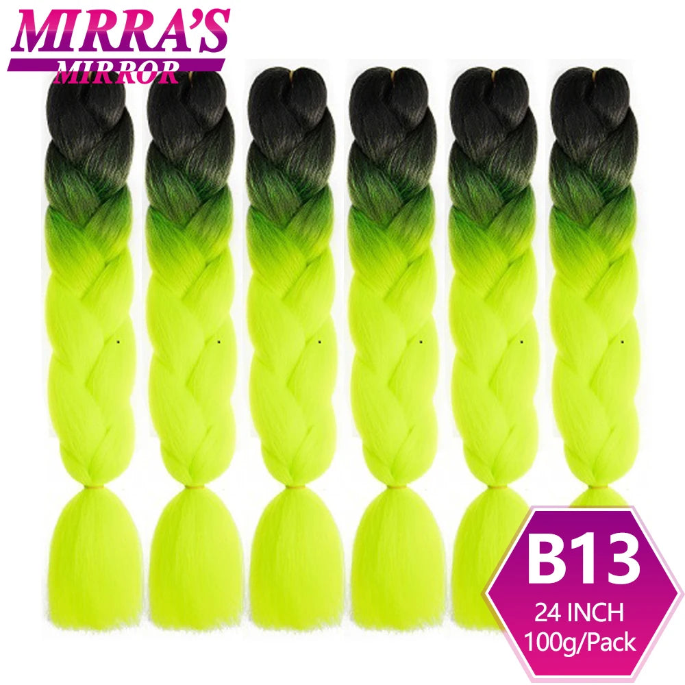 Extensões de cabelo sintético trançado para tranças africanas 6 fios jumbo trançado