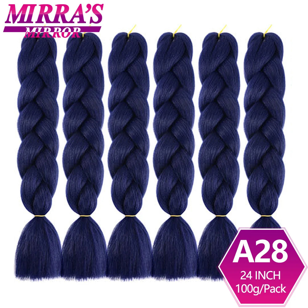 Extensões de cabelo sintético trançado para tranças africanas 6 fios jumbo trançado