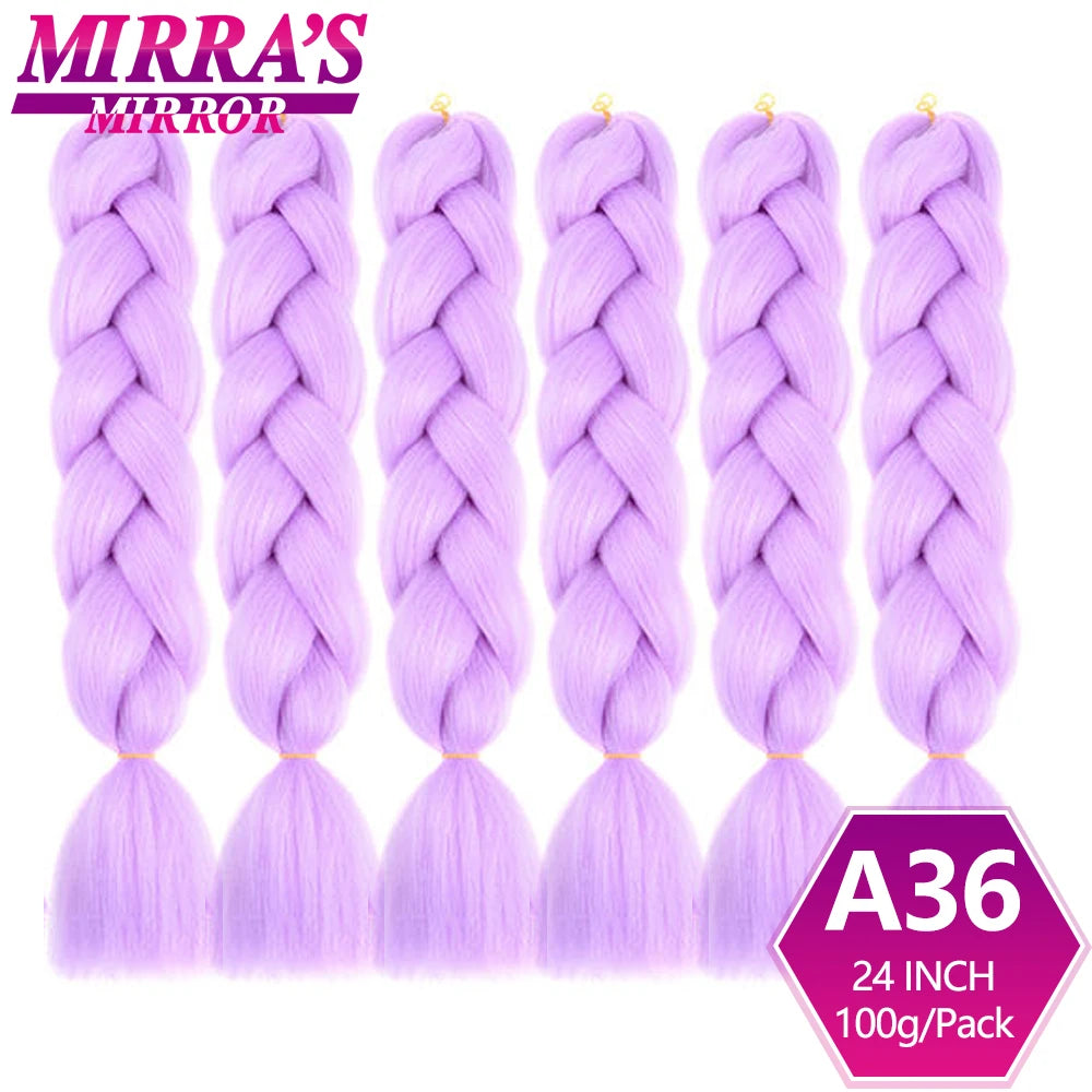 Extensões de cabelo sintético trançado para tranças africanas 6 fios jumbo trançado