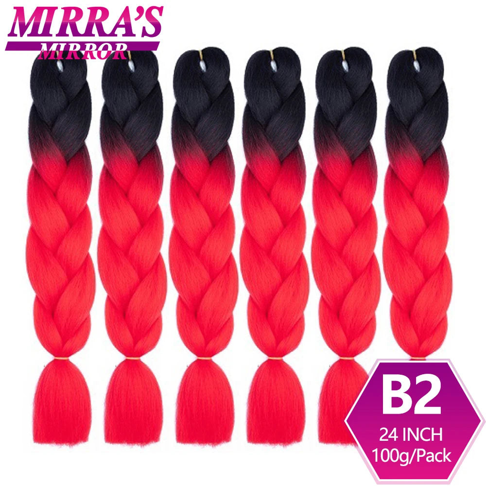 Extensões de cabelo sintético trançado para tranças africanas 6 fios jumbo trançado