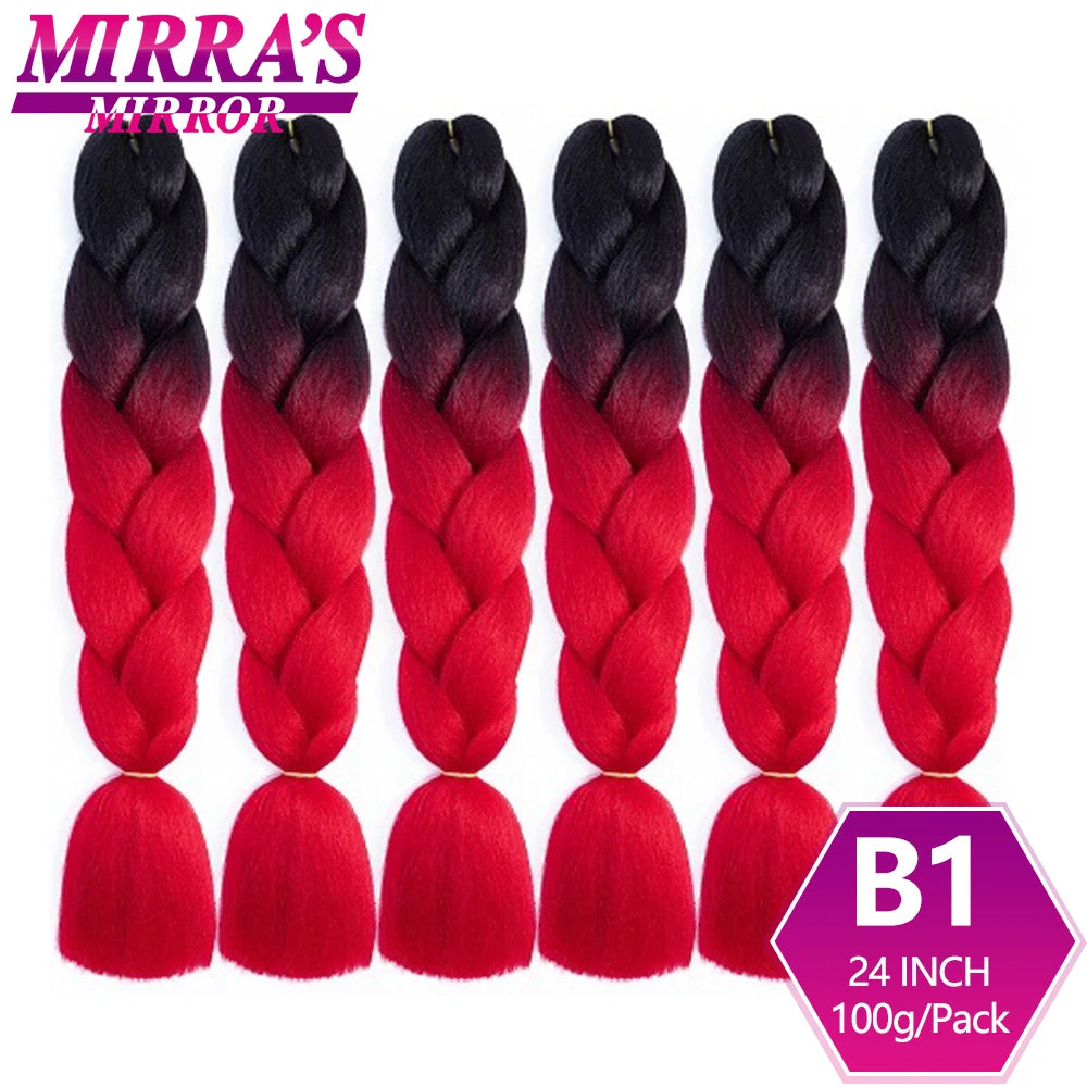 Extensões de cabelo sintético trançado para tranças africanas 6 fios jumbo trançado