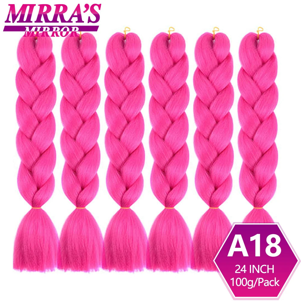 Extensões de cabelo sintético trançado para tranças africanas 6 fios jumbo trançado