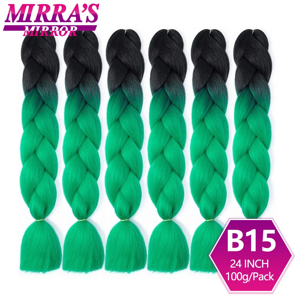 Extensões de cabelo sintético trançado para tranças africanas 6 fios jumbo trançado