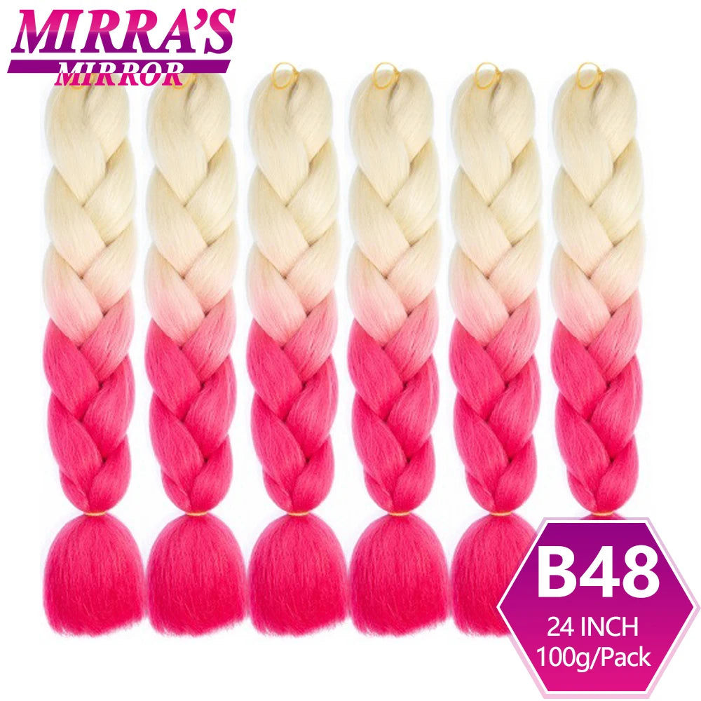Extensões de cabelo sintético trançado para tranças africanas 6 fios jumbo trançado