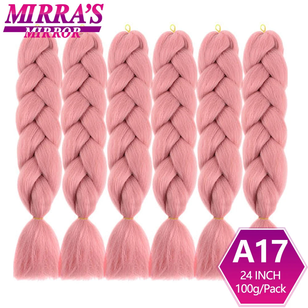 Extensões de cabelo sintético trançado para tranças africanas 6 fios jumbo trançado
