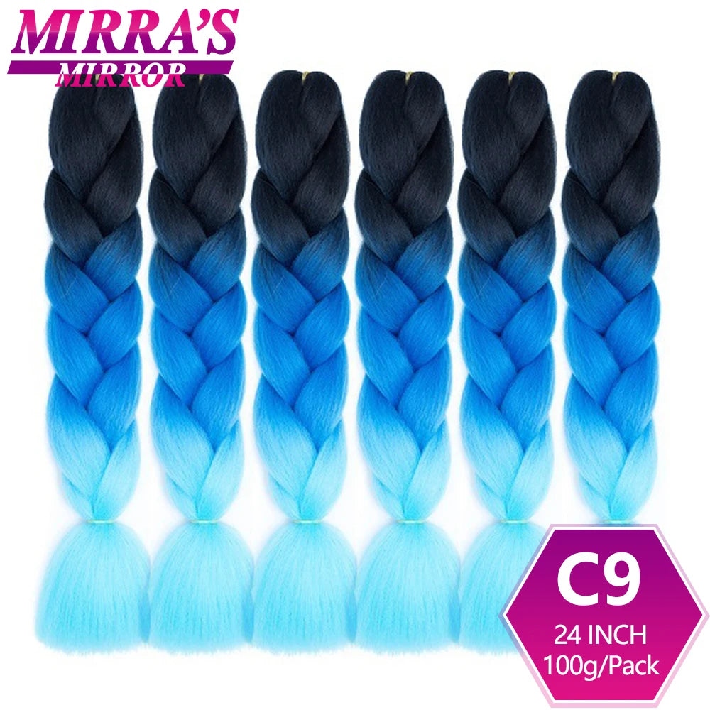 Extensões de cabelo sintético trançado para tranças africanas 6 fios jumbo trançado