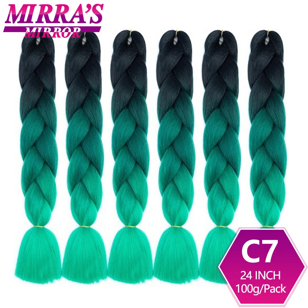Extensões de cabelo sintético trançado para tranças africanas 6 fios jumbo trançado