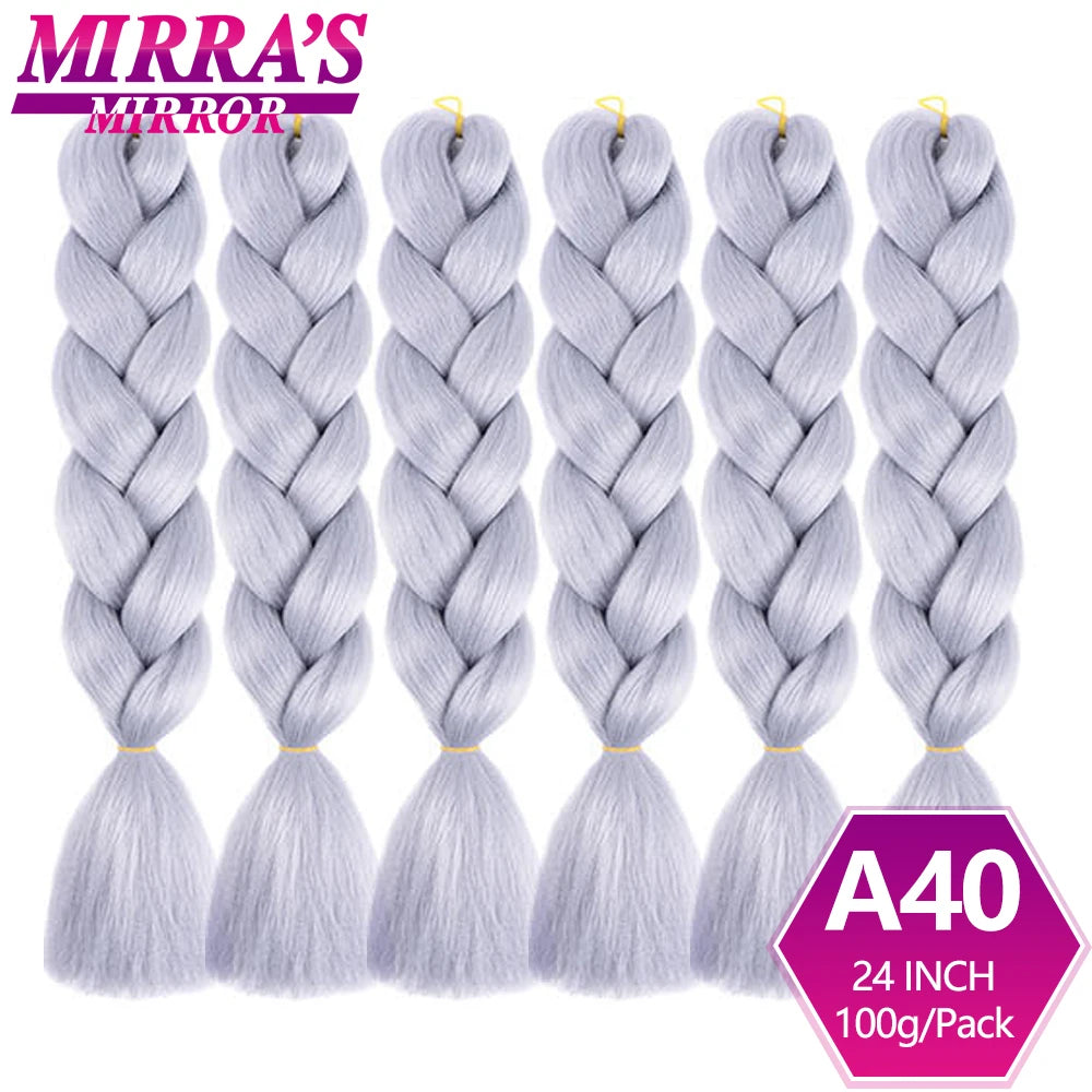 Extensões de cabelo sintético trançado para tranças africanas 6 fios jumbo trançado