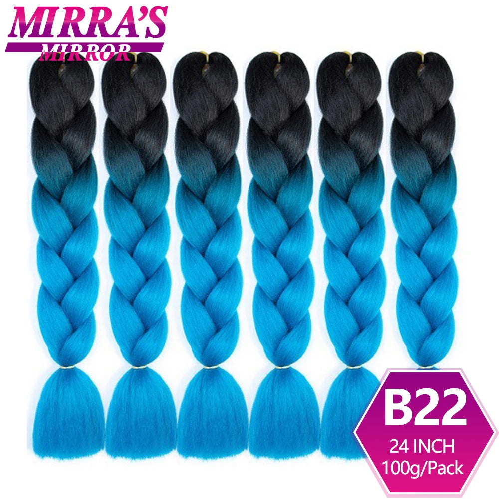 Extensões de cabelo sintético trançado para tranças africanas 6 fios jumbo trançado