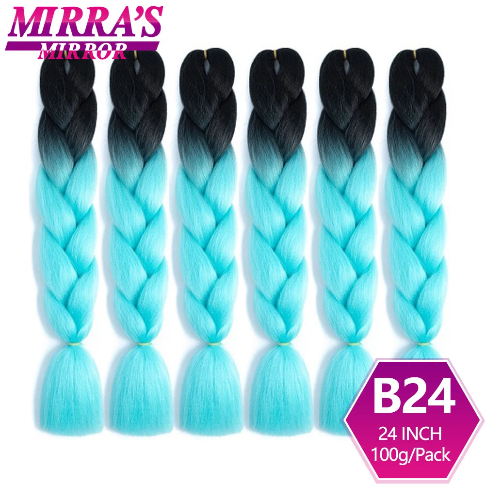 Extensões de cabelo sintético trançado para tranças africanas 6 fios jumbo trançado