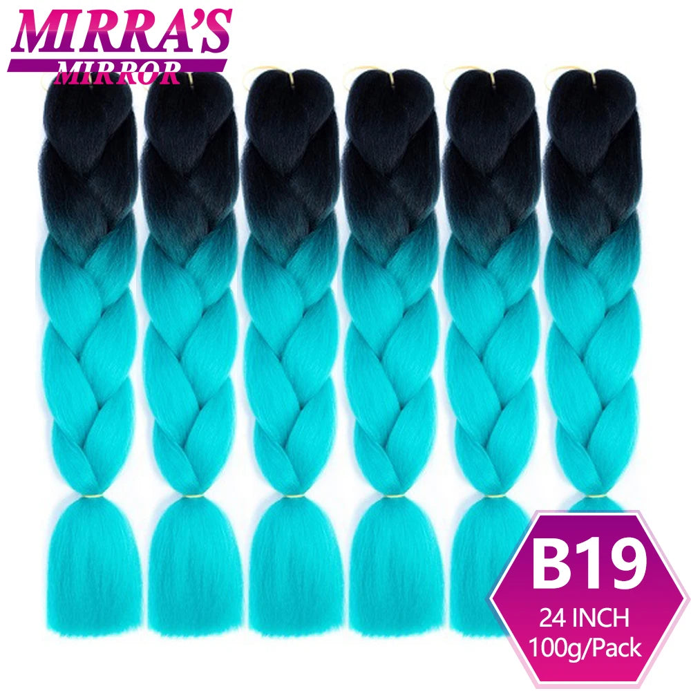 Extensões de cabelo sintético trançado para tranças africanas 6 fios jumbo trançado