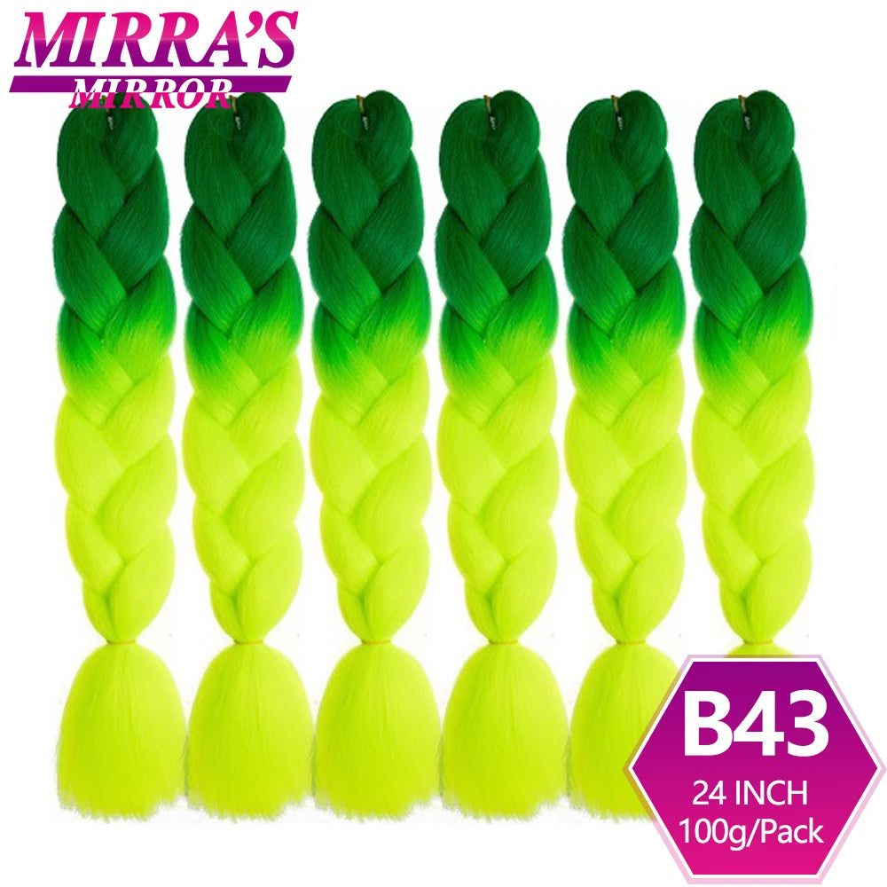 Extensões de cabelo sintético trançado para tranças africanas 6 fios jumbo trançado