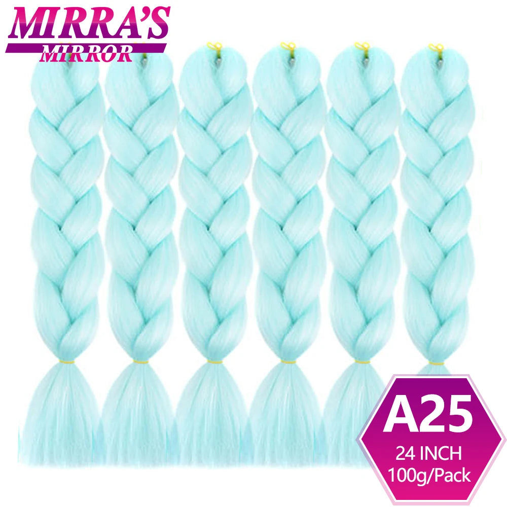 Extensões de cabelo sintético trançado para tranças africanas 6 fios jumbo trançado