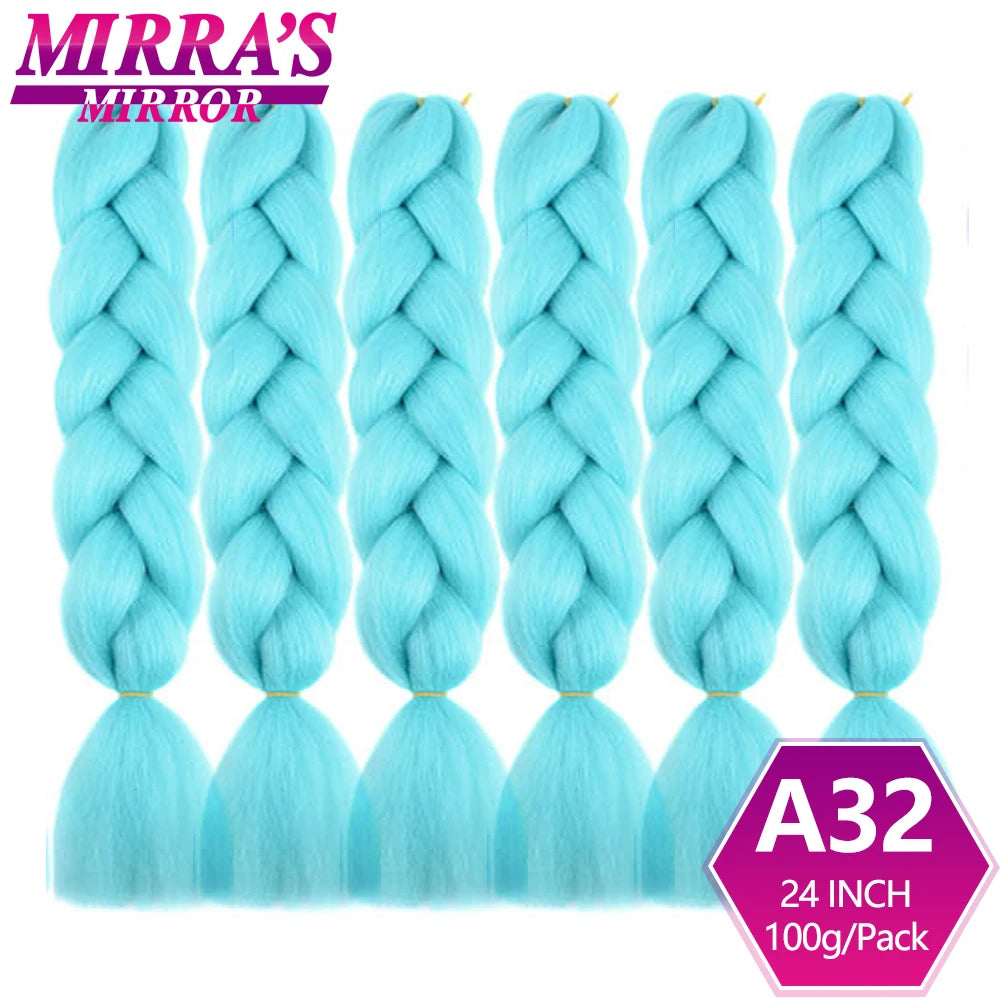 Extensões de cabelo sintético trançado para tranças africanas 6 fios jumbo trançado