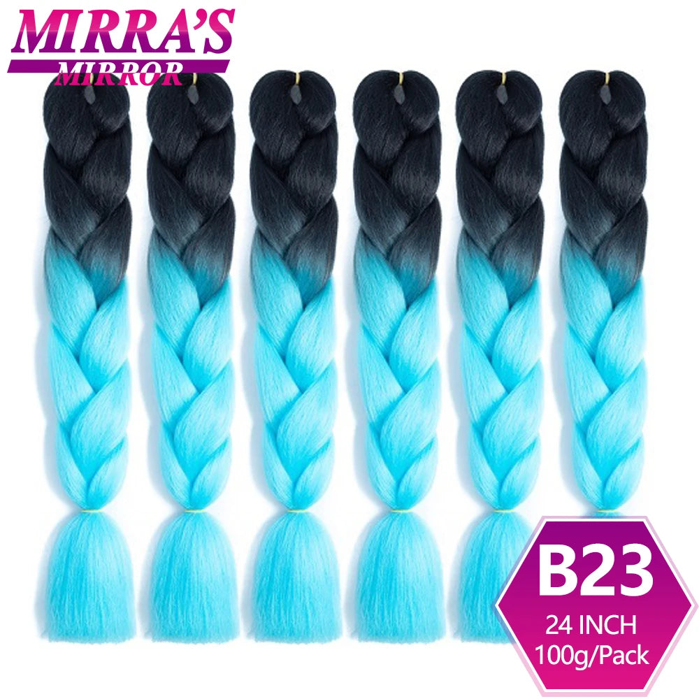 Extensões de cabelo sintético trançado para tranças africanas 6 fios jumbo trançado