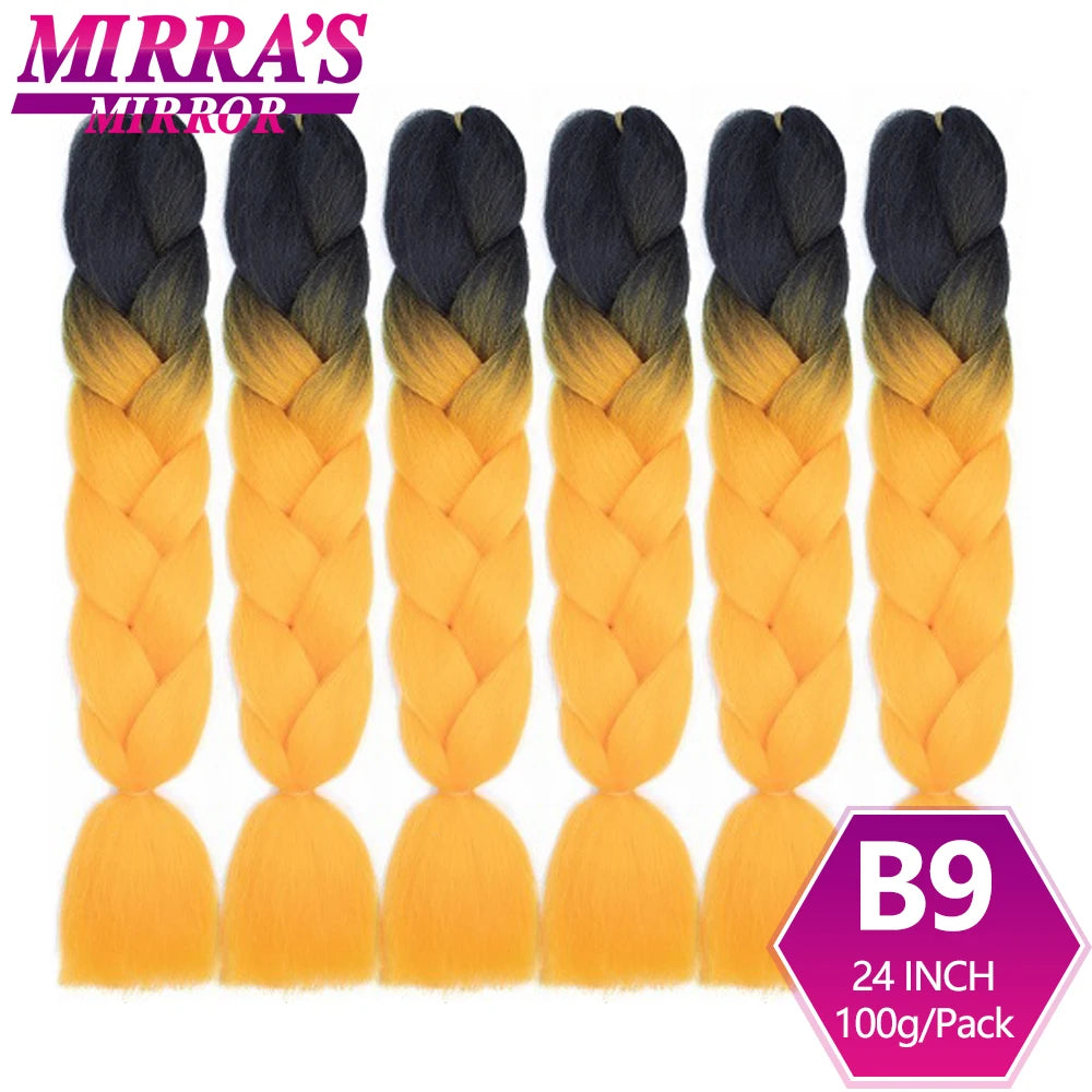 Extensões de cabelo sintético trançado para tranças africanas 6 fios jumbo trançado