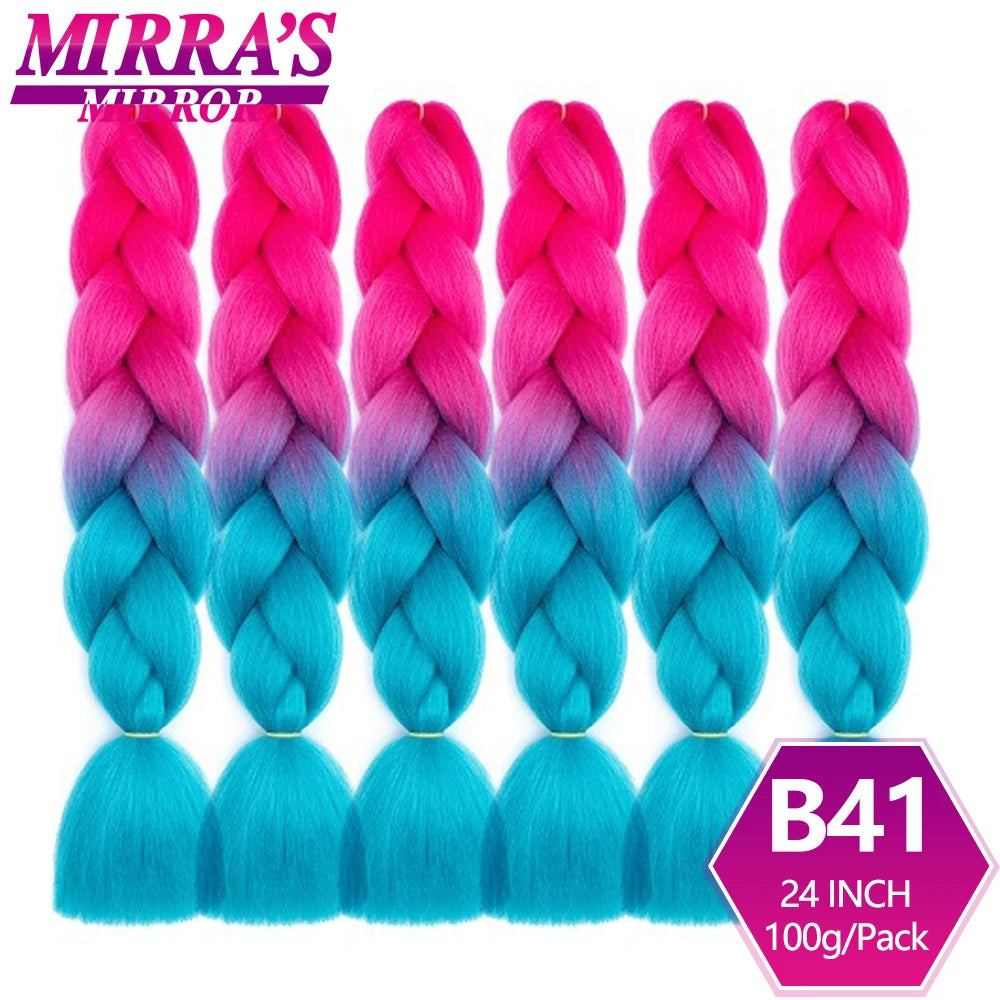 Extensões de cabelo sintético trançado para tranças africanas 6 fios jumbo trançado