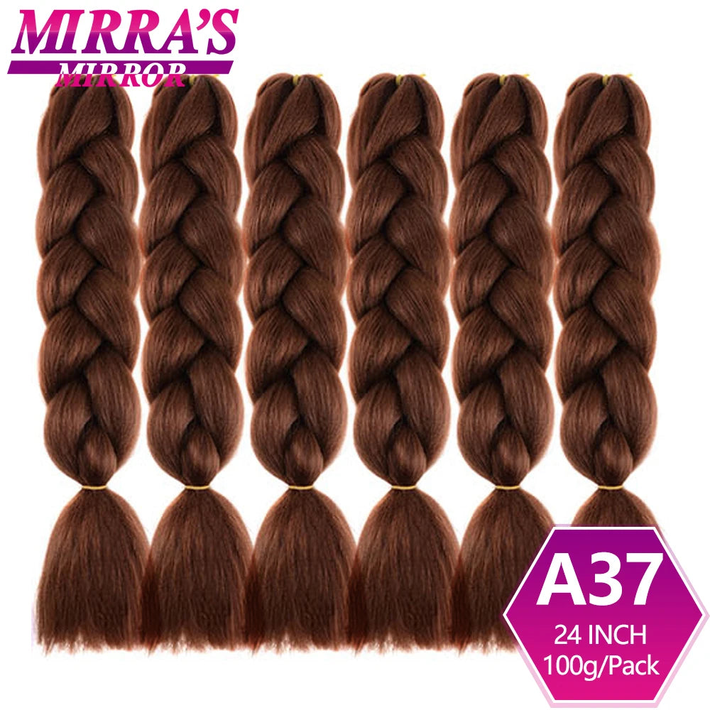 Extensões de cabelo sintético trançado para tranças africanas 6 fios jumbo trançado