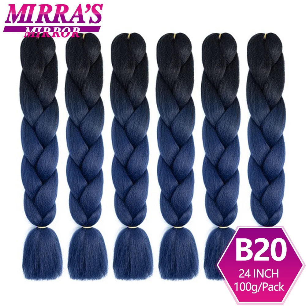 Extensões de cabelo sintético trançado para tranças africanas 6 fios jumbo trançado