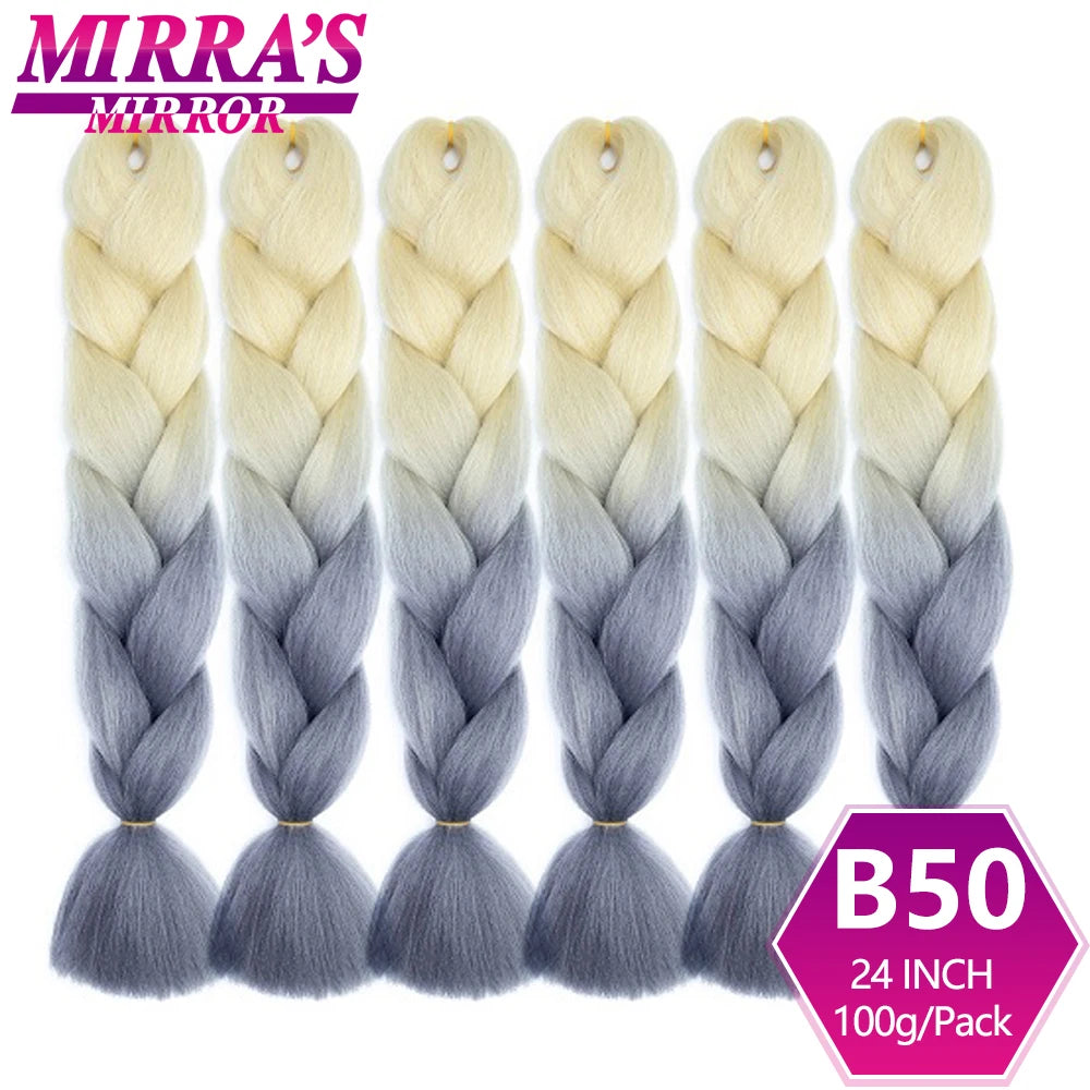 Extensões de cabelo sintético trançado para tranças africanas 6 fios jumbo trançado