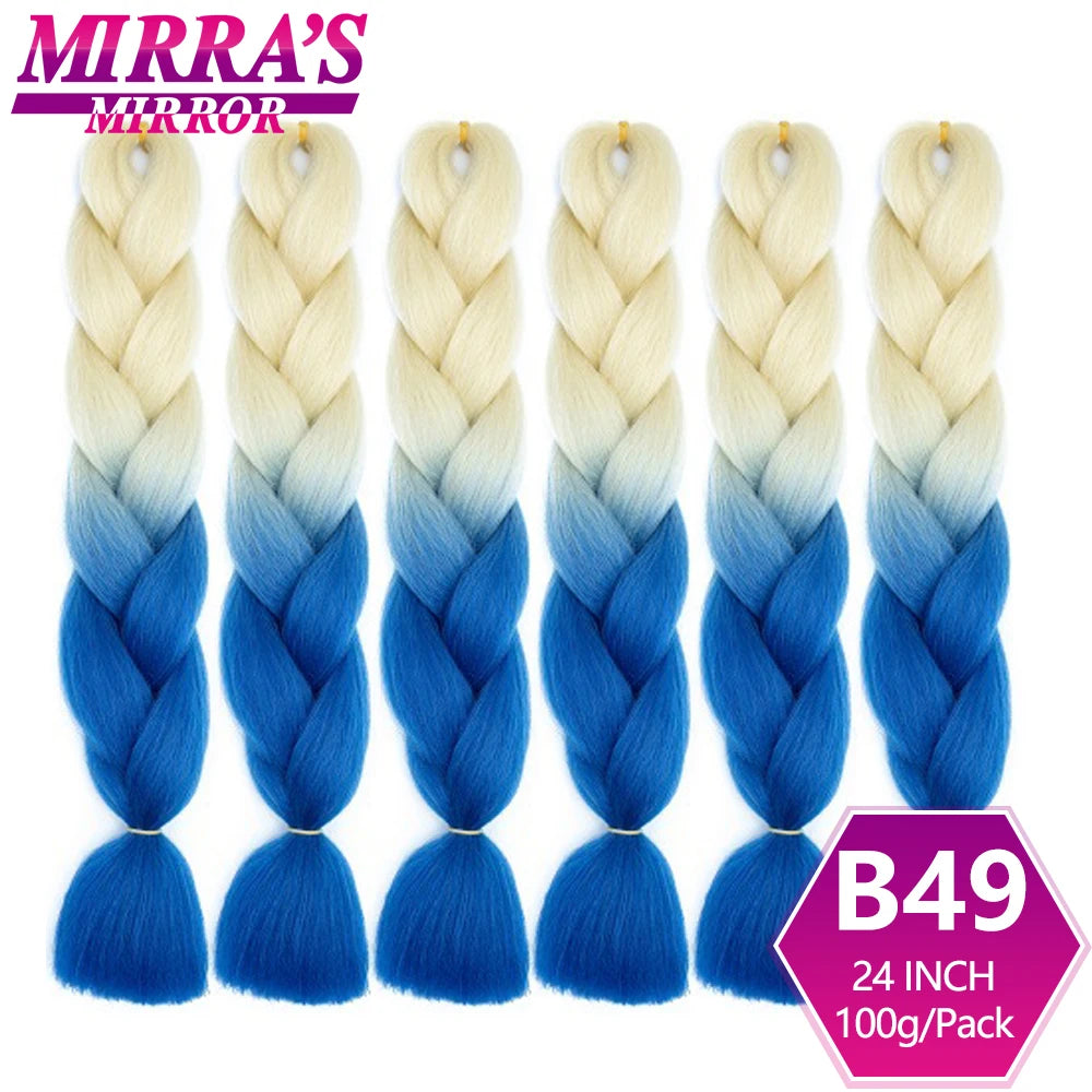 Extensões de cabelo sintético trançado para tranças africanas 6 fios jumbo trançado