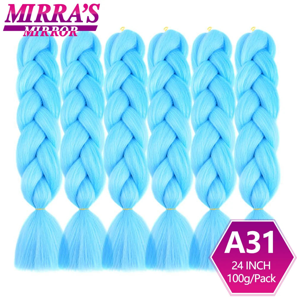 Extensões de cabelo sintético trançado para tranças africanas 6 fios jumbo trançado