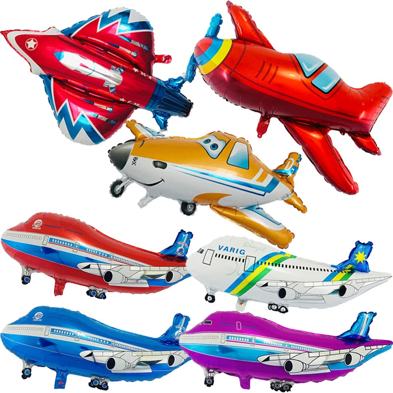Avião folha balões avião globos gato aeronaves balões de ar decorações ...