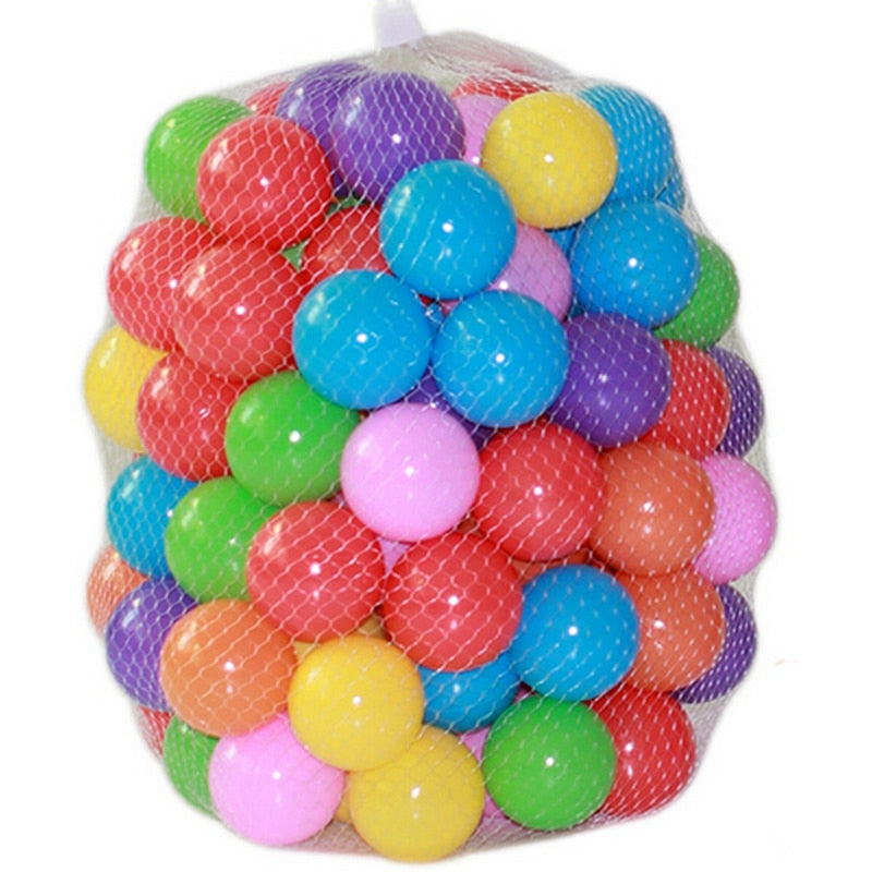 50 Pçs Conjunto De Bolas De Plástico Macio Oceano Bolas Coloridas Mini Bolas