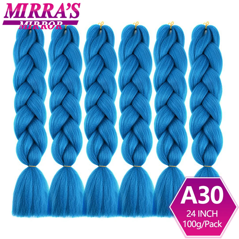 Extensões de cabelo sintético trançado para tranças africanas 6 fios jumbo trançado