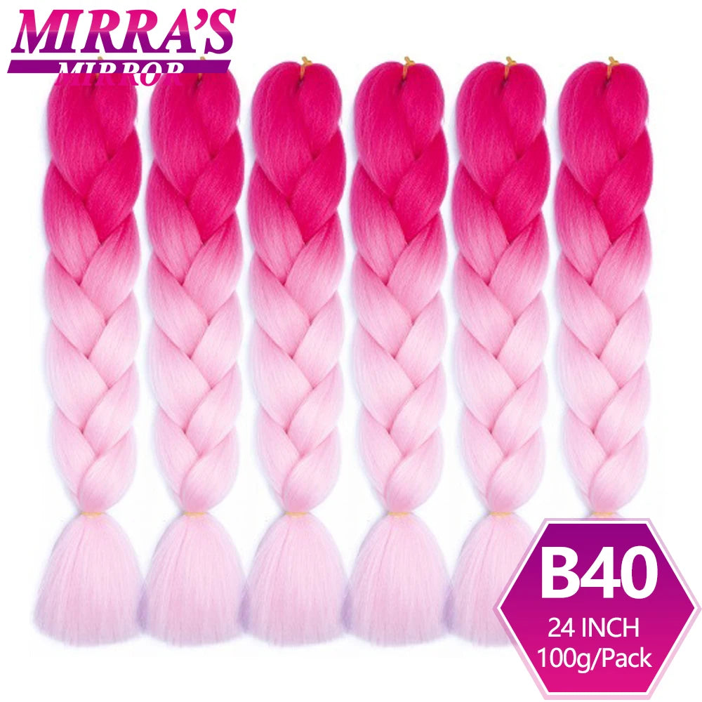 Extensões de cabelo sintético trançado para tranças africanas 6 fios jumbo trançado