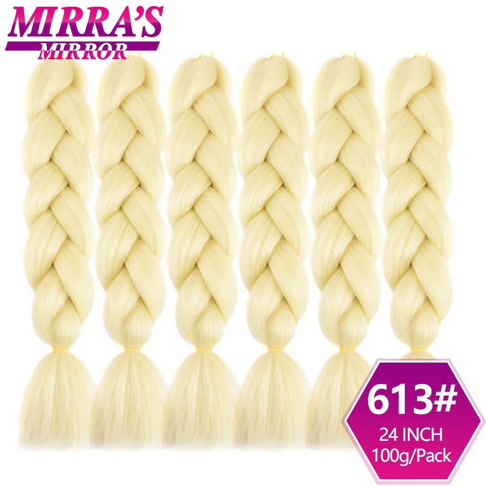 Extensões de cabelo sintético trançado para tranças africanas 6 fios jumbo trançado