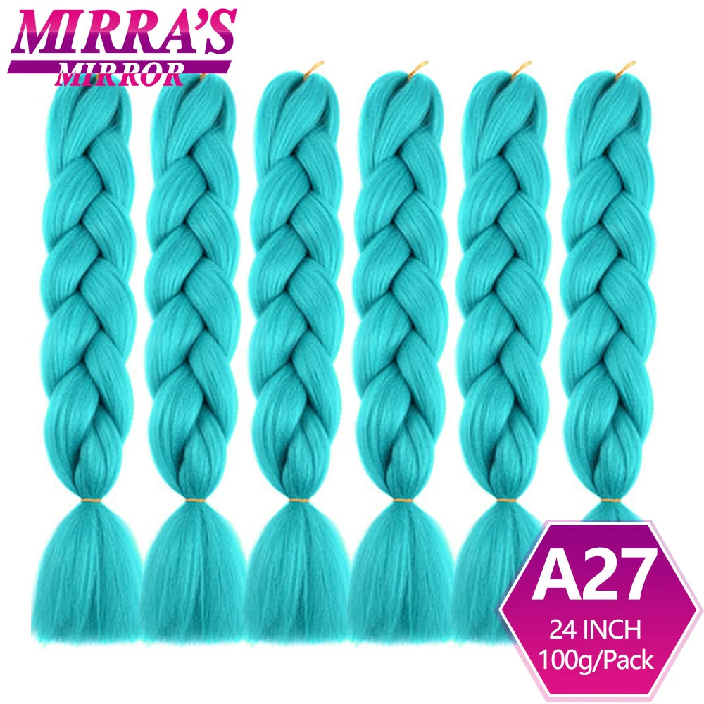 Extensões de cabelo sintético trançado para tranças africanas 6 fios jumbo trançado