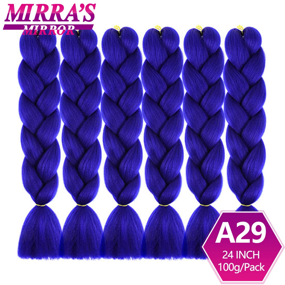 Extensões de cabelo sintético trançado para tranças africanas 6 fios jumbo trançado