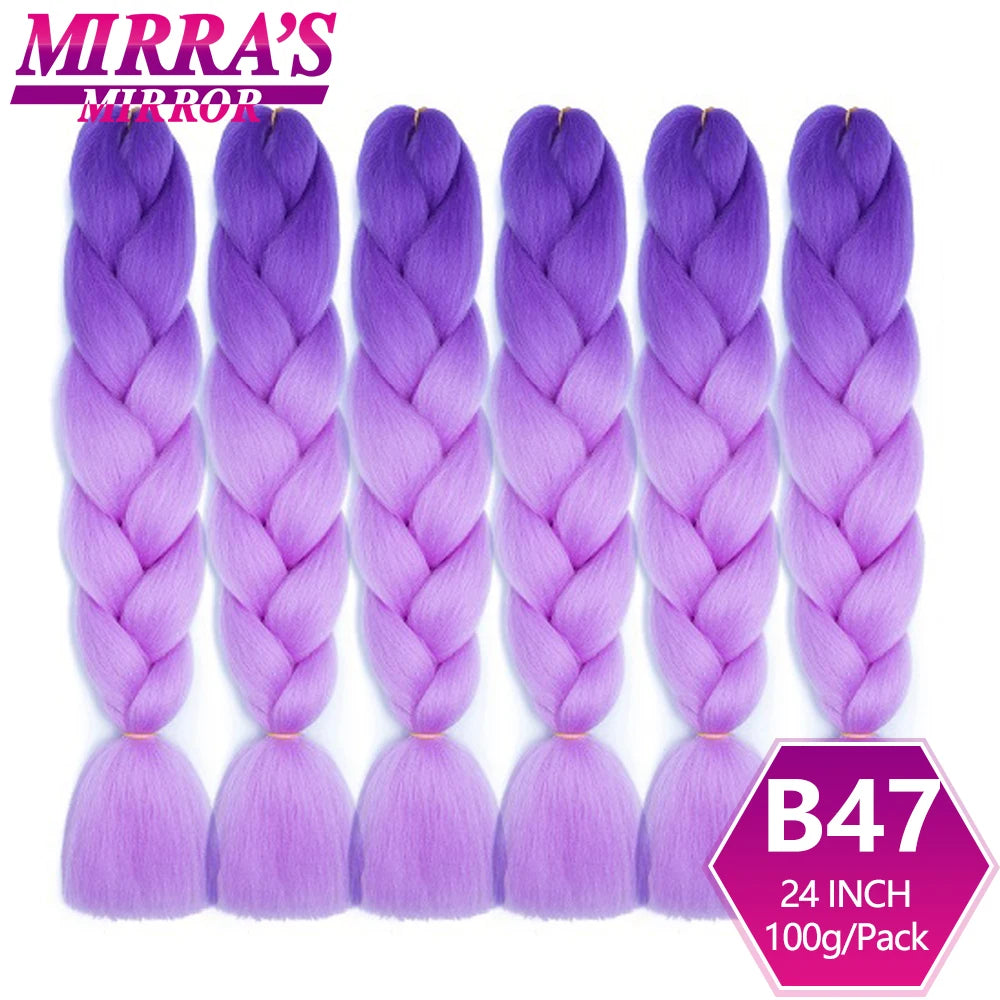 Extensões de cabelo sintético trançado para tranças africanas 6 fios jumbo trançado
