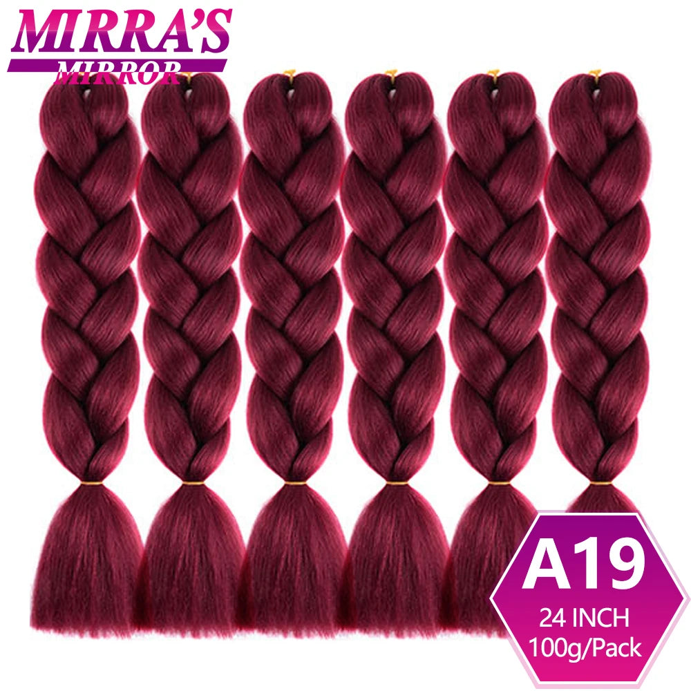 Extensões de cabelo sintético trançado para tranças africanas 6 fios jumbo trançado