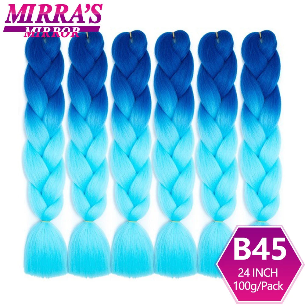 Extensões de cabelo sintético trançado para tranças africanas 6 fios jumbo trançado