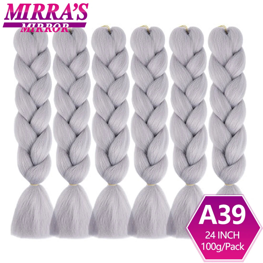 Extensões de cabelo sintético trançado para tranças africanas 6 fios jumbo trançado