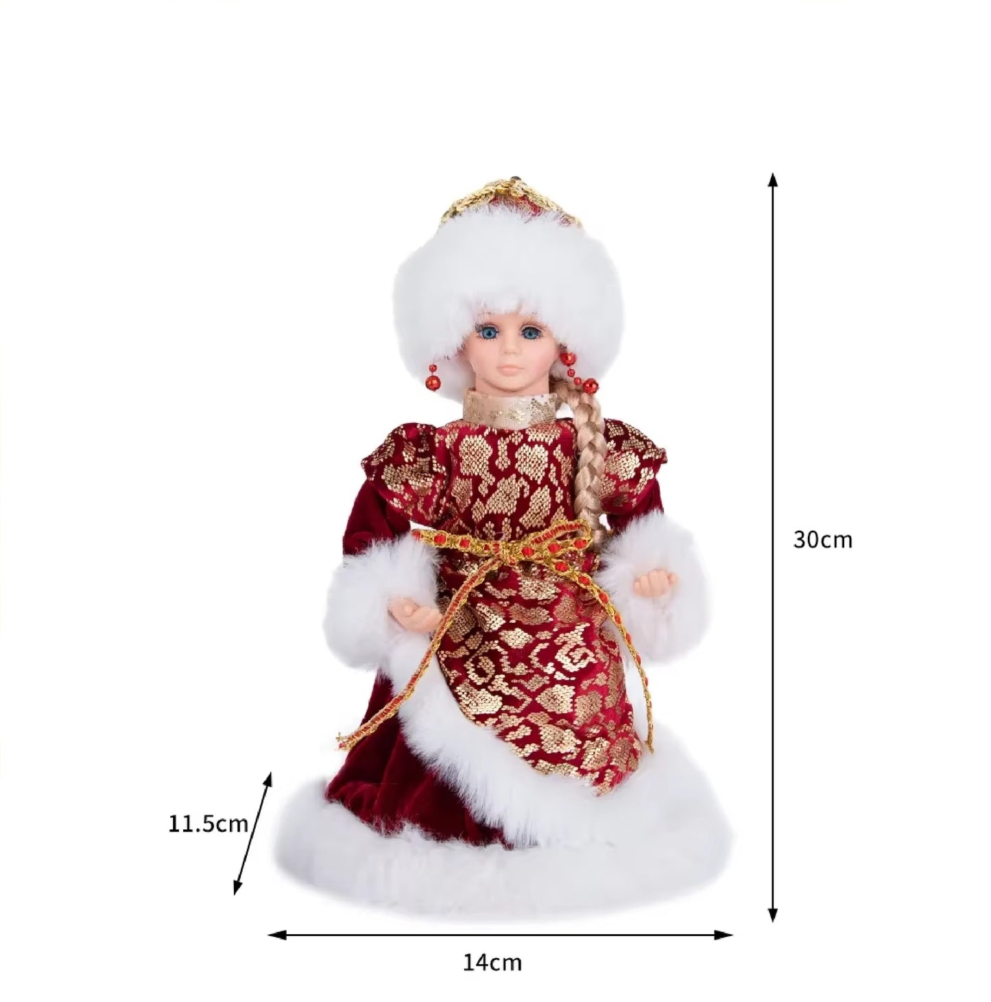 Natal Papai Noel Menino Menina Russa Música Eletrônica Ornamentos Decoração Natal