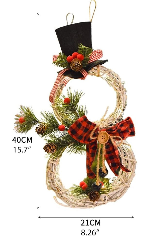 Guirlanda decoração de Natal com luzes, decoração de guirlanda de Natal, guirlanda Natal