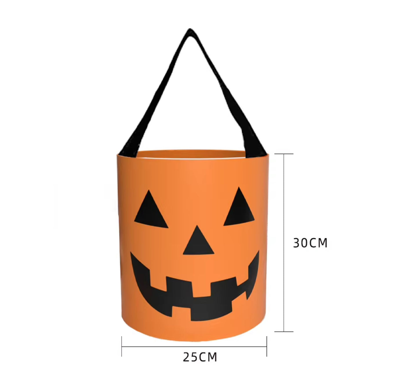 Bolsa de Halloween 1 Baldes de Doces ou Travessuras para o Halloween Cesta de Abóbora