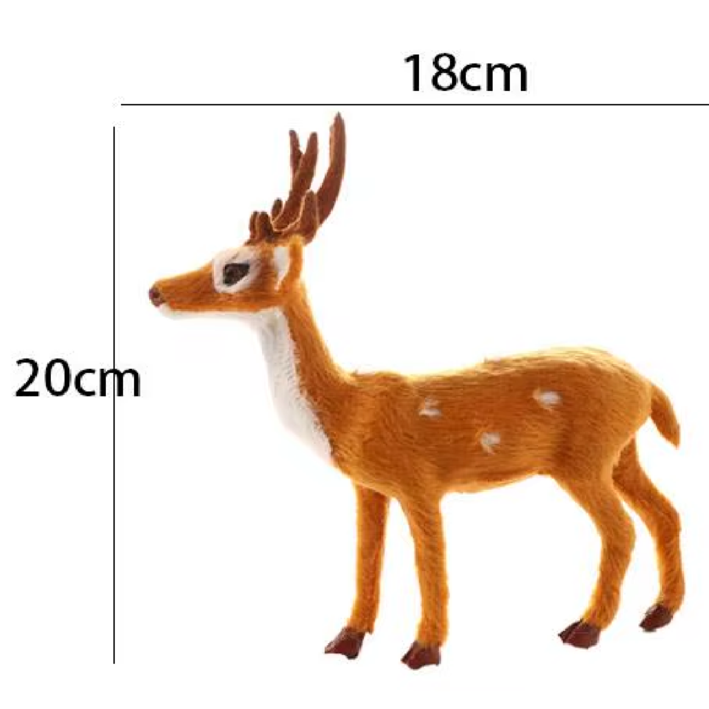 Rena de Natal Adorável Alce Escultura de Natal Design Realista Mini Enfeites de Veado