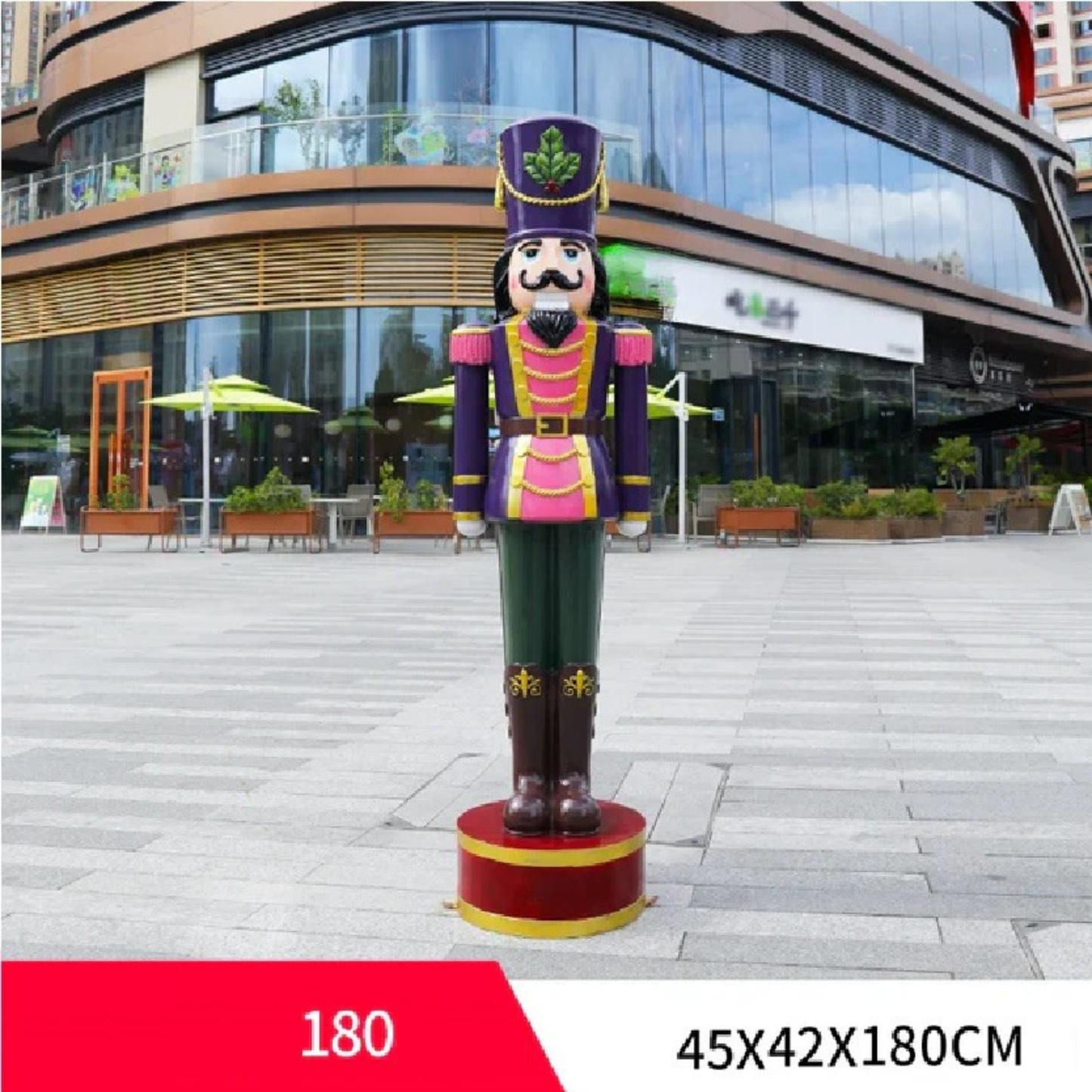 Boneco Quebra-Nozes de Shopping Boneco Quebra Nozes Madeira de 40*40*200cm