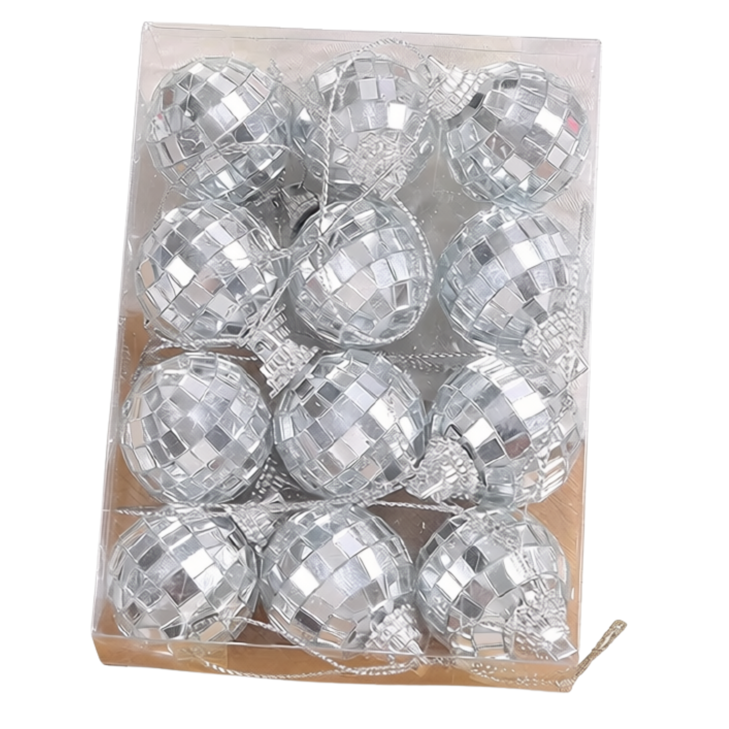 Bola de Natal Prata Decoração Natal Árvore de Natal Pingente Ornamentos Decoração