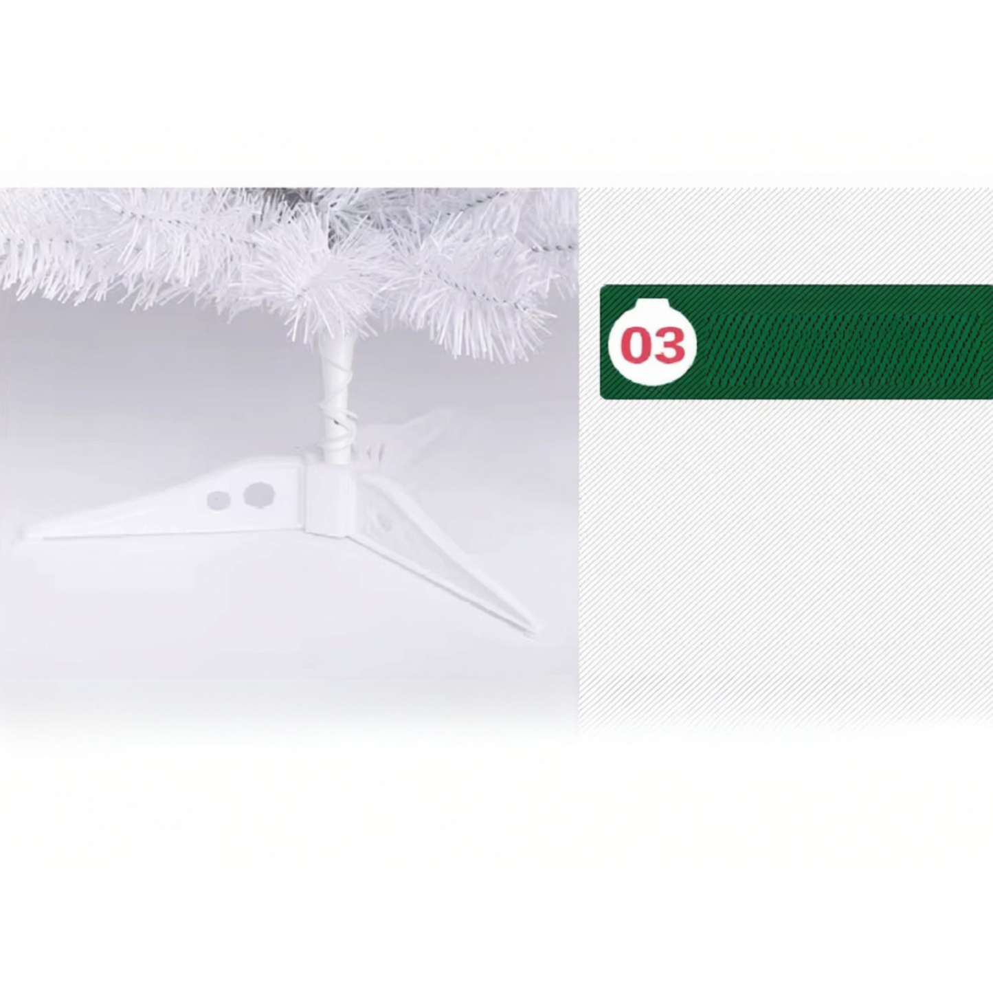 Mini Árvore de Natal Cinza/Branco 60cm (40 e 50 Galhos) Mesa Pinheiro Artificial de Natal