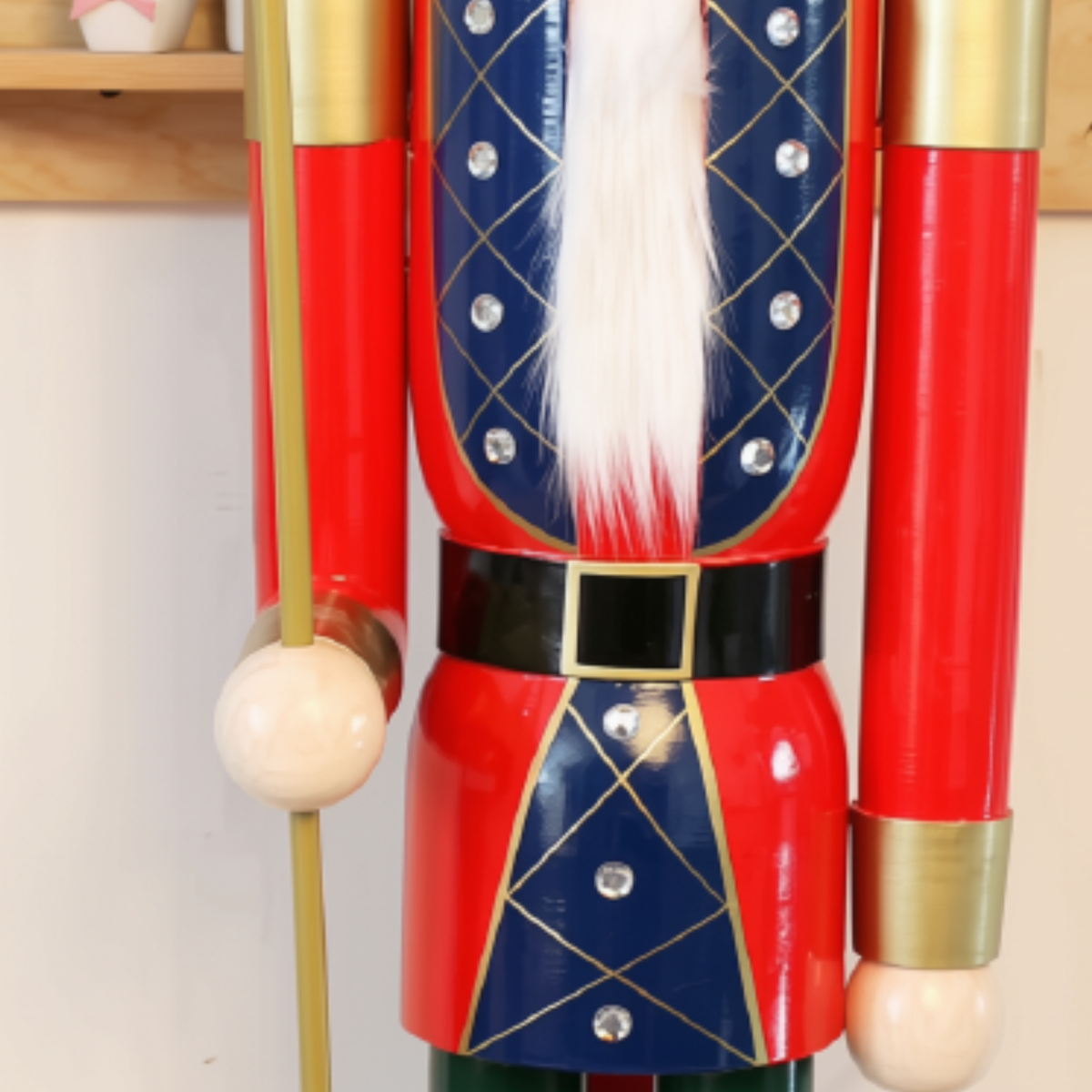 Quebra-Nozes Gigante shopping de Natal de Alta Qualidade, 180cm, Soldado Quebra-Nozes